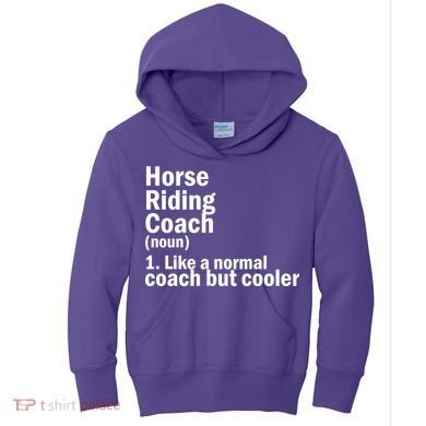 Horse Riding Coach Kids Hoodie