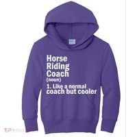 Horse Riding Coach Kids Hoodie thumb 0