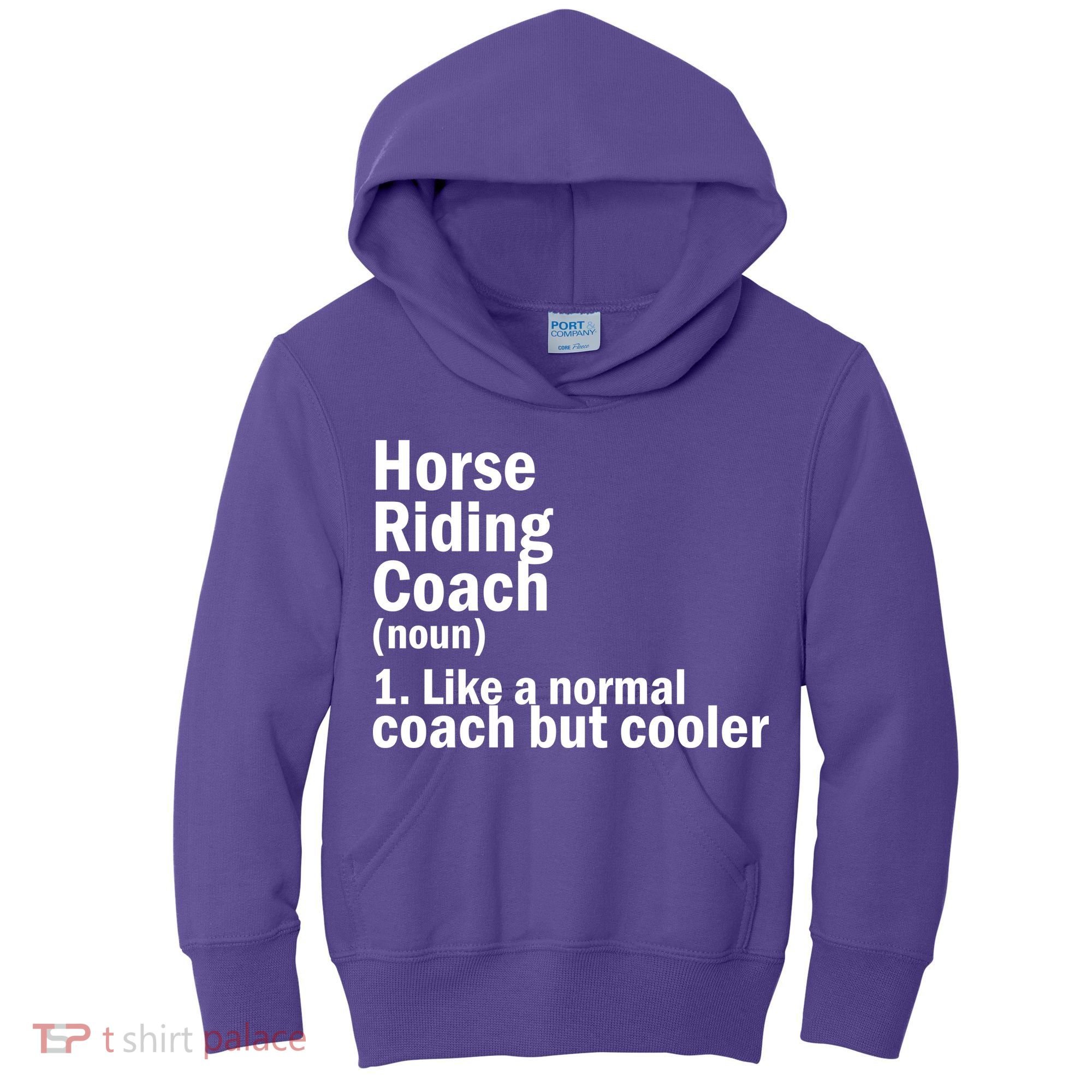 Horse Riding Coach Kids Hoodie