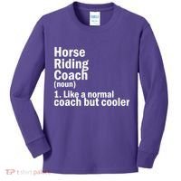 Horse Riding Coach Kids Long Sleeve Shirt thumb 0