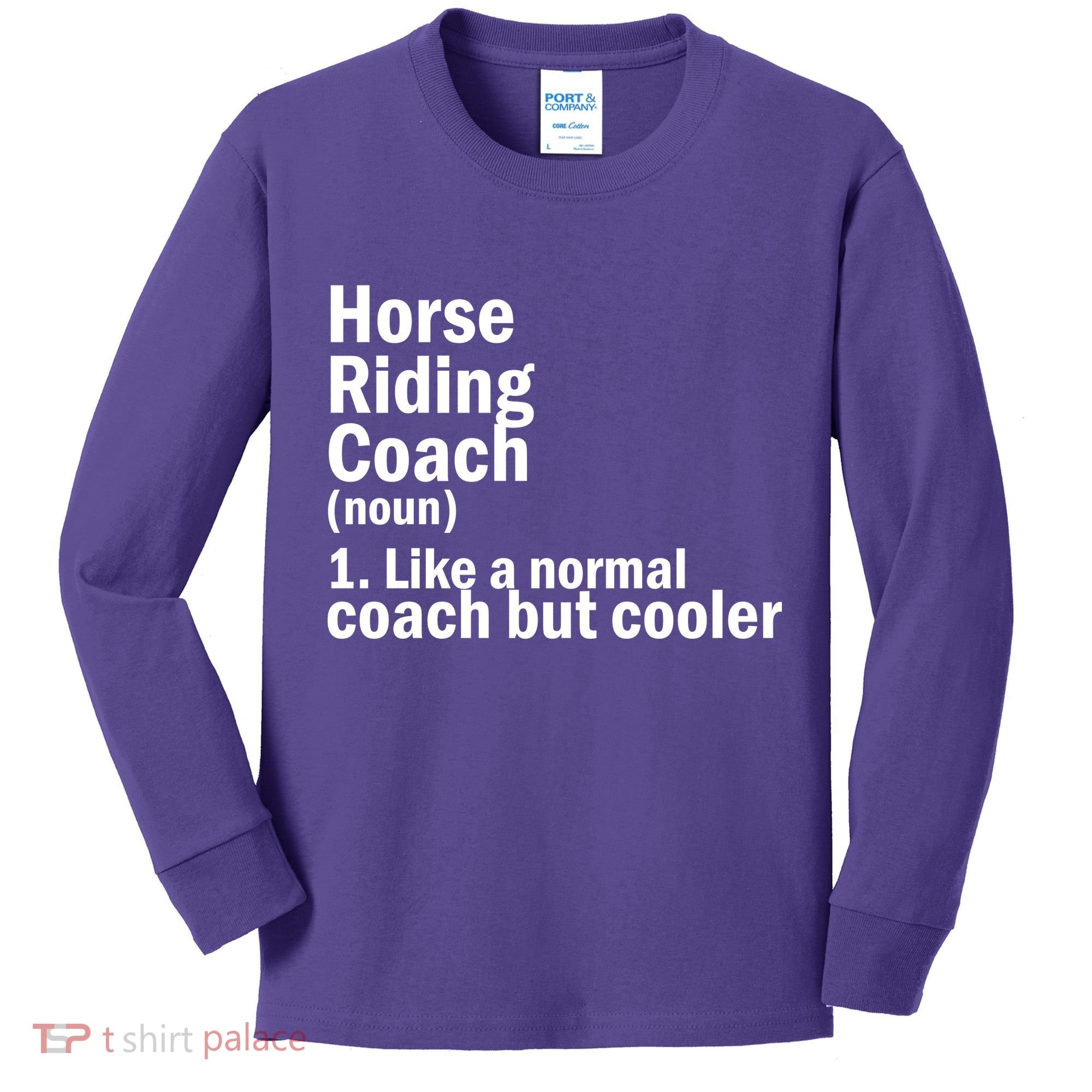 Horse Riding Coach Kids Long Sleeve Shirt