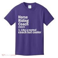 Horse Riding Coach Kids T-Shirt thumb 0