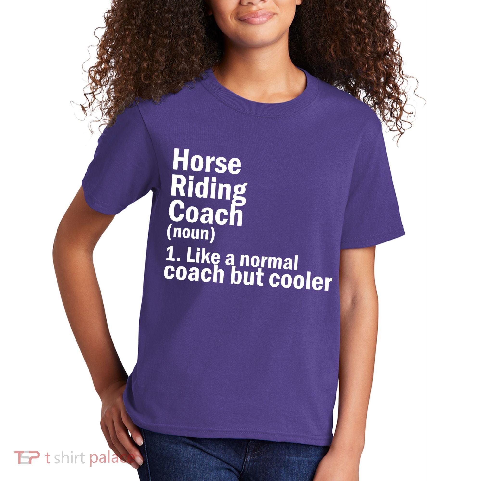 Horse Riding Coach Kids T-Shirt