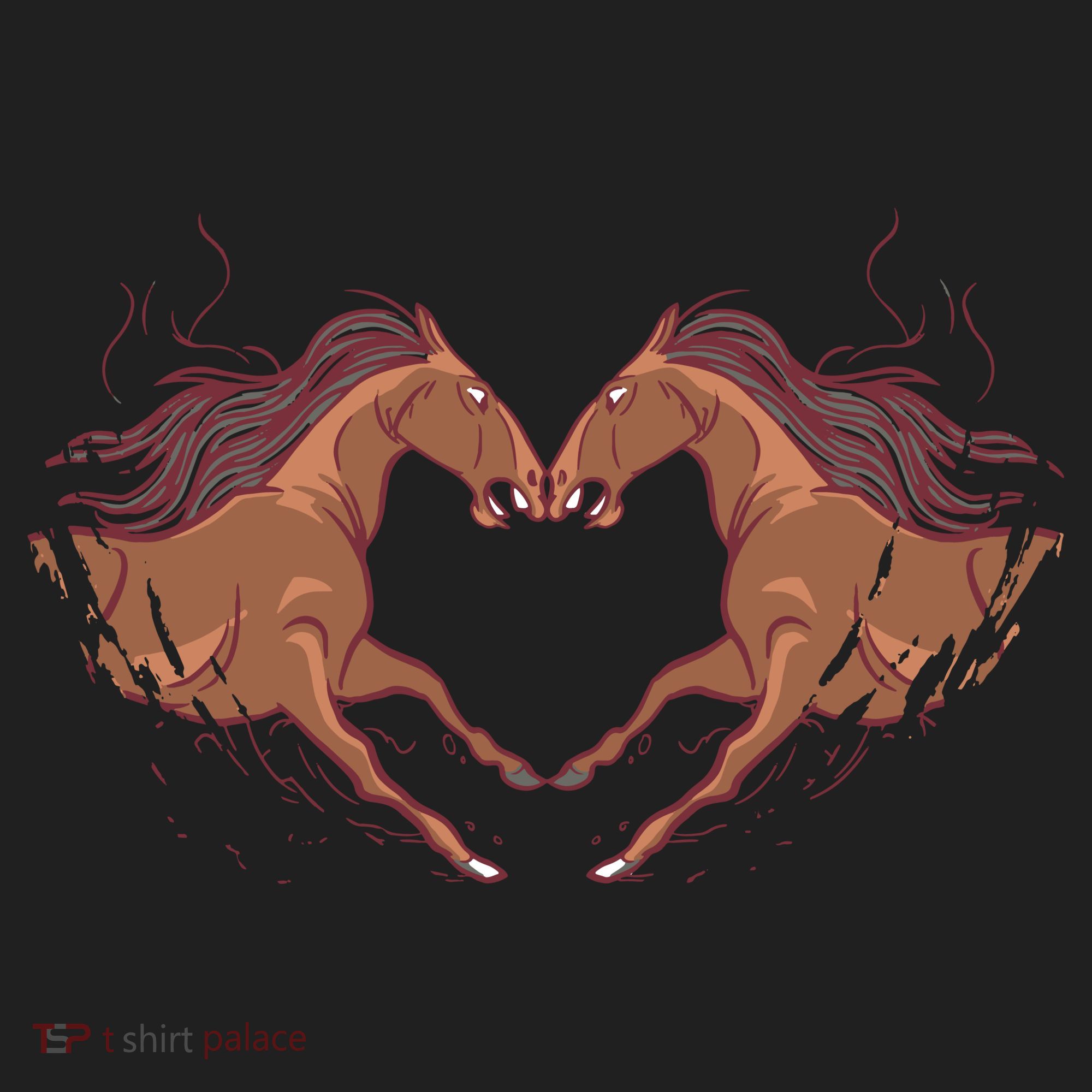 Horse Shaped Heart Women's Sweatshirt