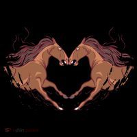 Horse Shaped Heart Toddler Hoodie thumb 2