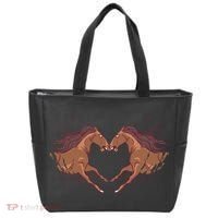 Horse Shaped Heart Tote Bag thumb 0
