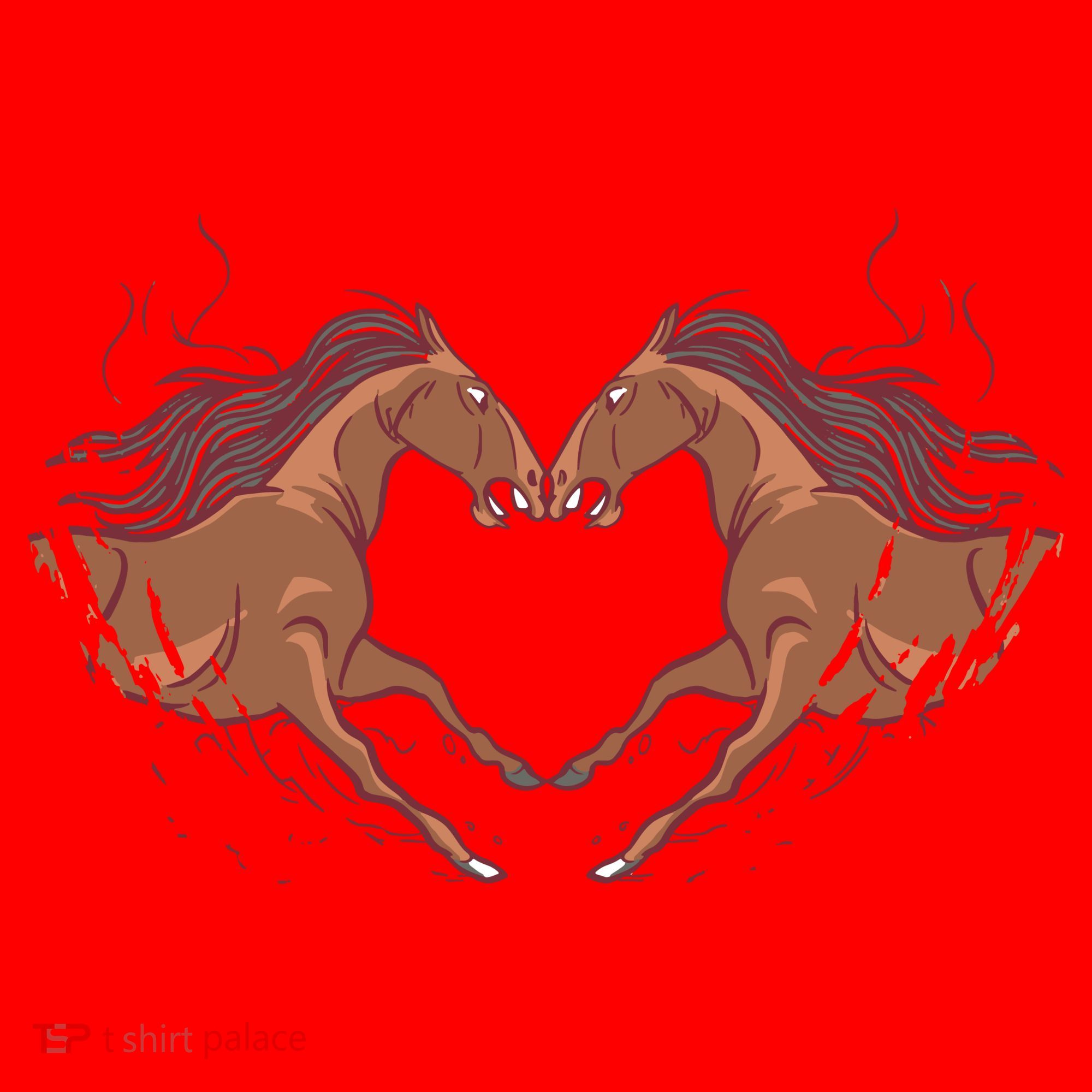 Horse Shaped Heart Santa Hat