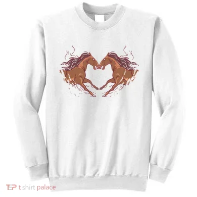 Horse Shaped Heart Sweatshirt
