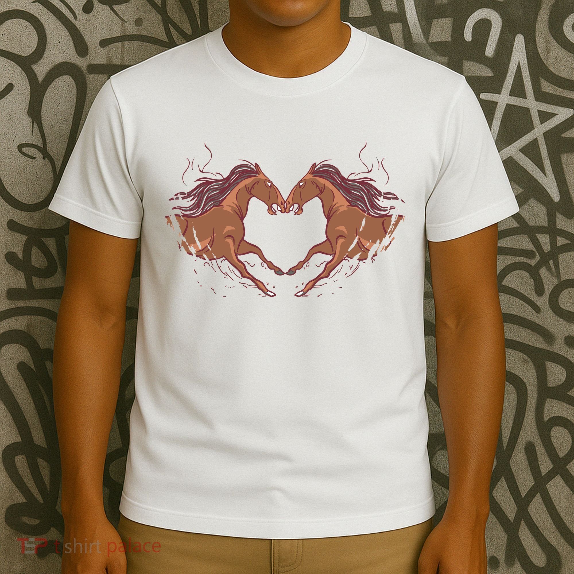 Horse Shaped Heart T-Shirt