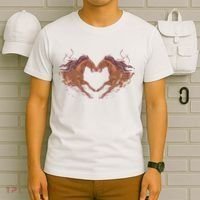 Horse Shaped Heart T-Shirt thumb 6