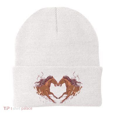 Horse Shaped Heart Beanie