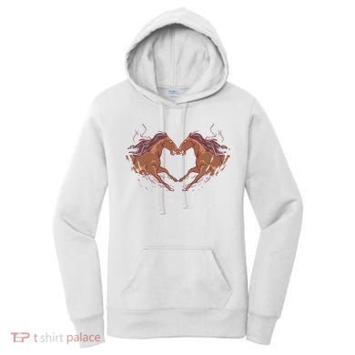 Horse Shaped Heart Women's Hoodie