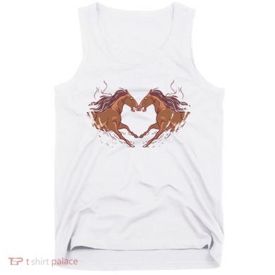 Horse Shaped Heart Tank Top