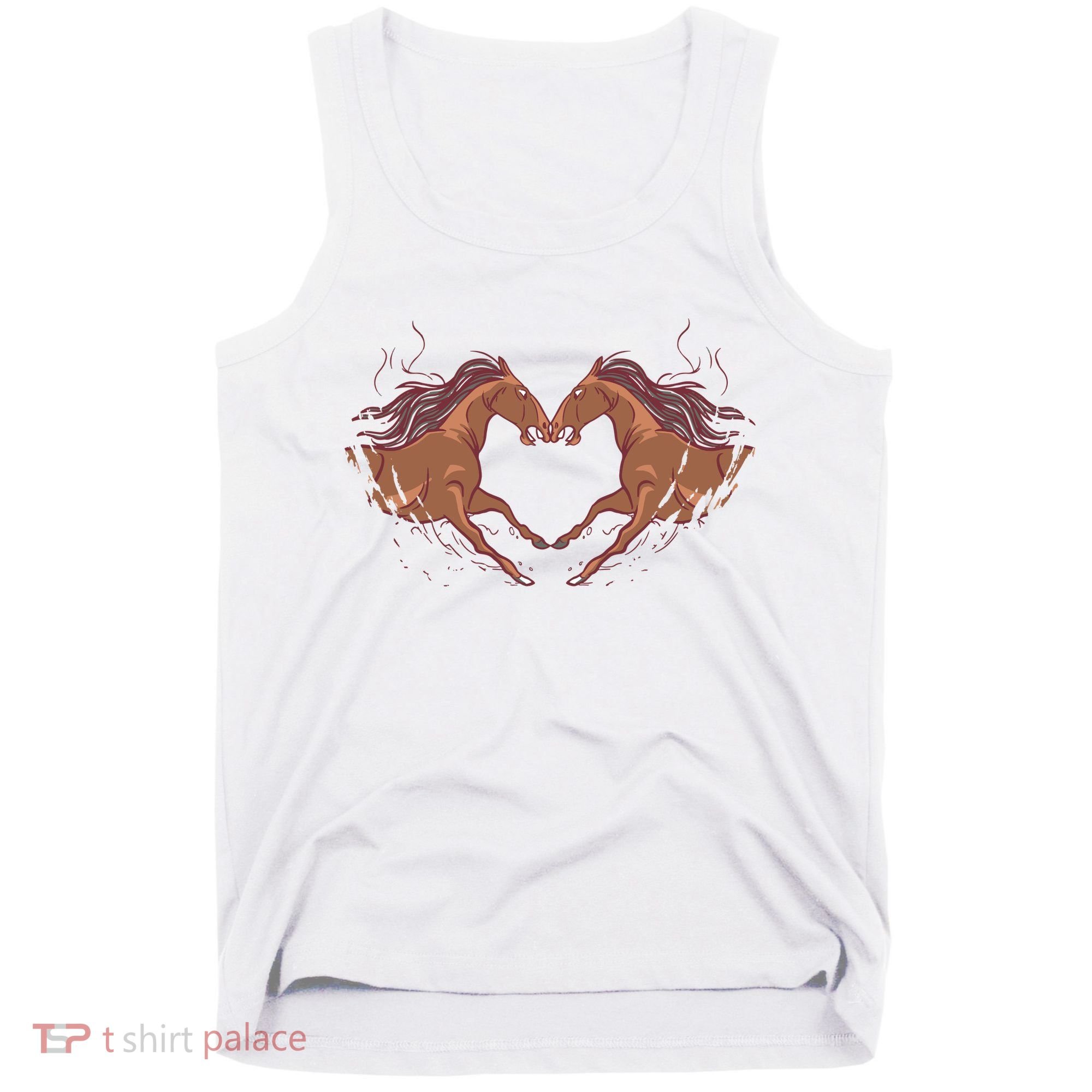 Horse Shaped Heart Tank Top