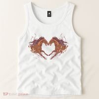 Horse Shaped Heart Tank Top thumb 2