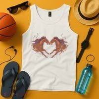 Horse Shaped Heart Tank Top thumb 4
