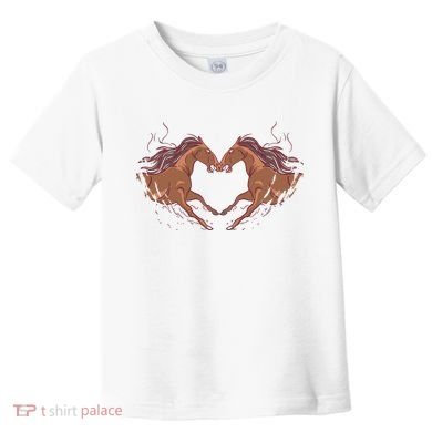 Horse Shaped Heart Toddler T-Shirt