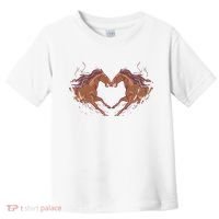 Horse Shaped Heart Toddler T-Shirt thumb 0