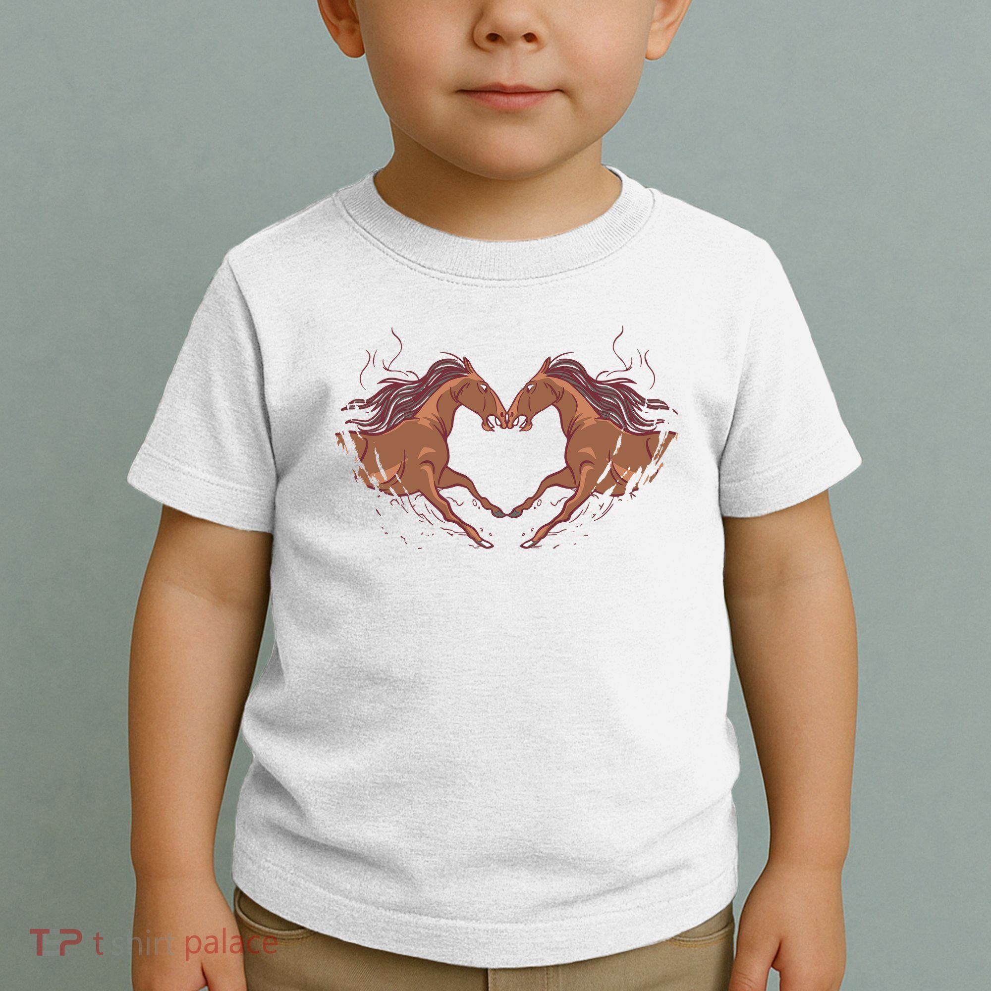 Horse Shaped Heart Toddler T-Shirt