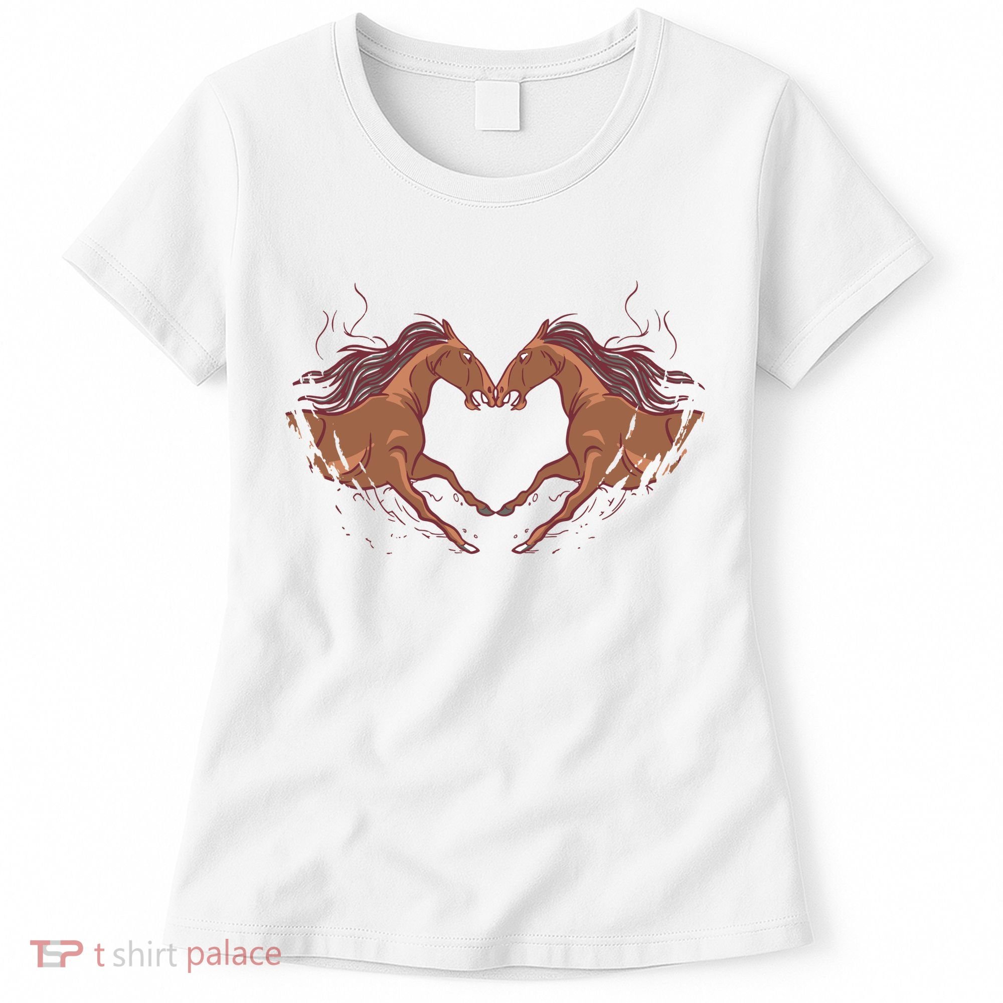 Horse Shaped Heart Women's T-Shirt