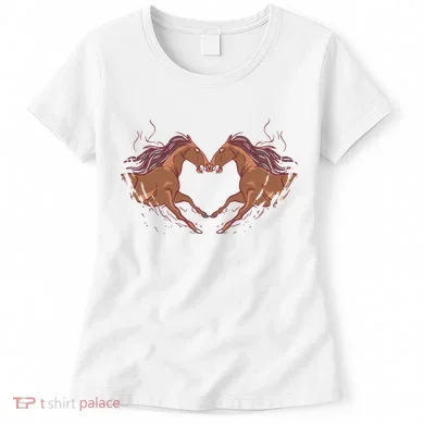 Horse Shaped Heart Women's T-Shirt