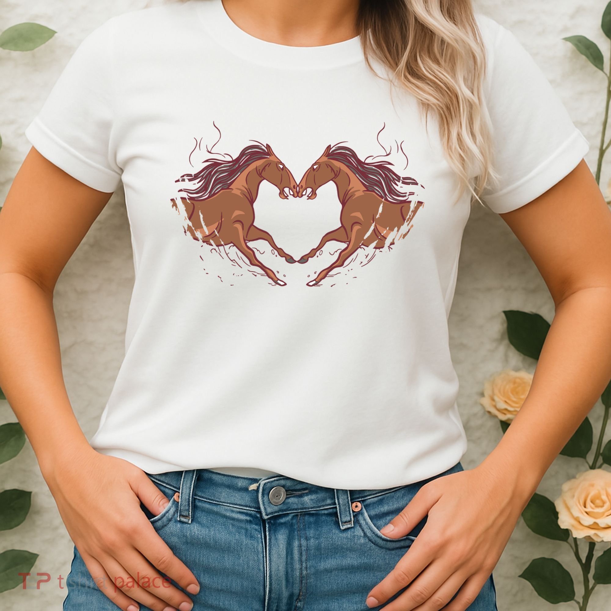 Horse Shaped Heart Women's T-Shirt