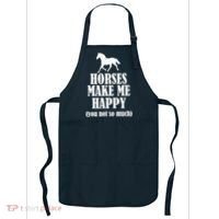 Horses Make Me Happy You Not So Much Apron thumb 0