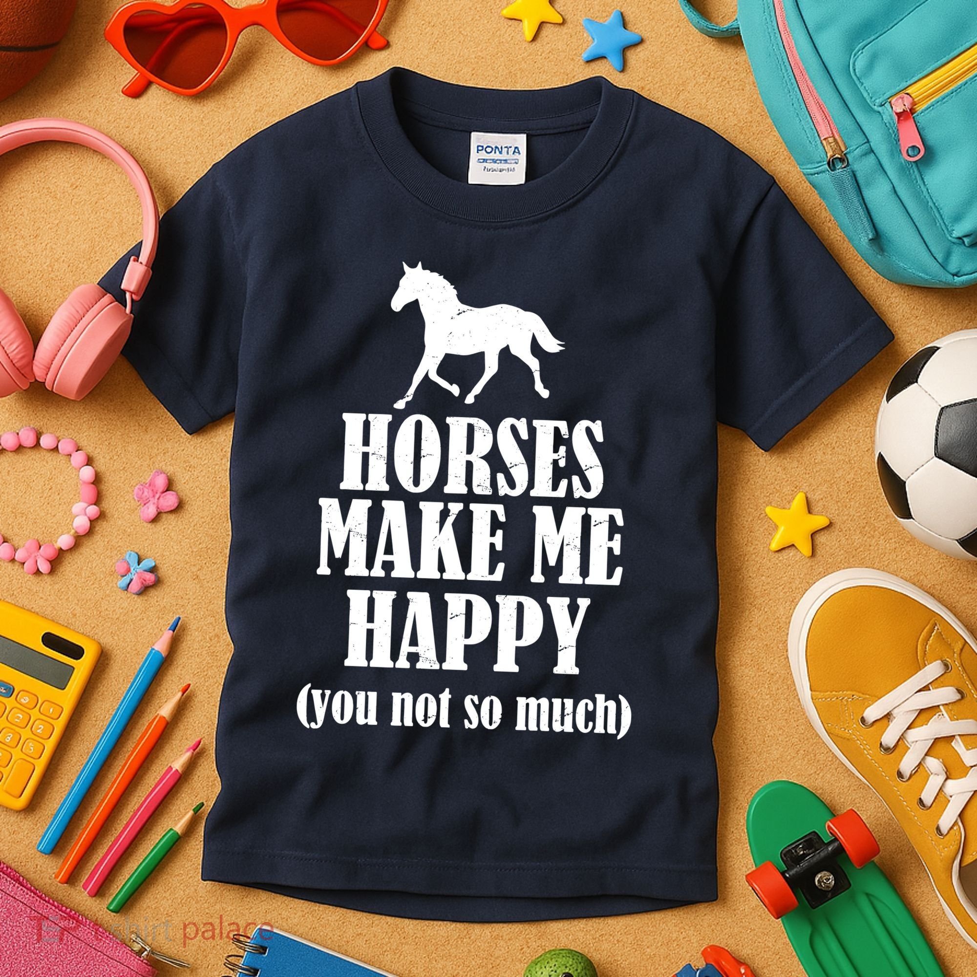 Horses Make Me Happy You Not So Much Kids T-Shirt
