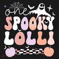 Halloween One Spooky Lolli Grandmother Groovy Ornament thumb 1