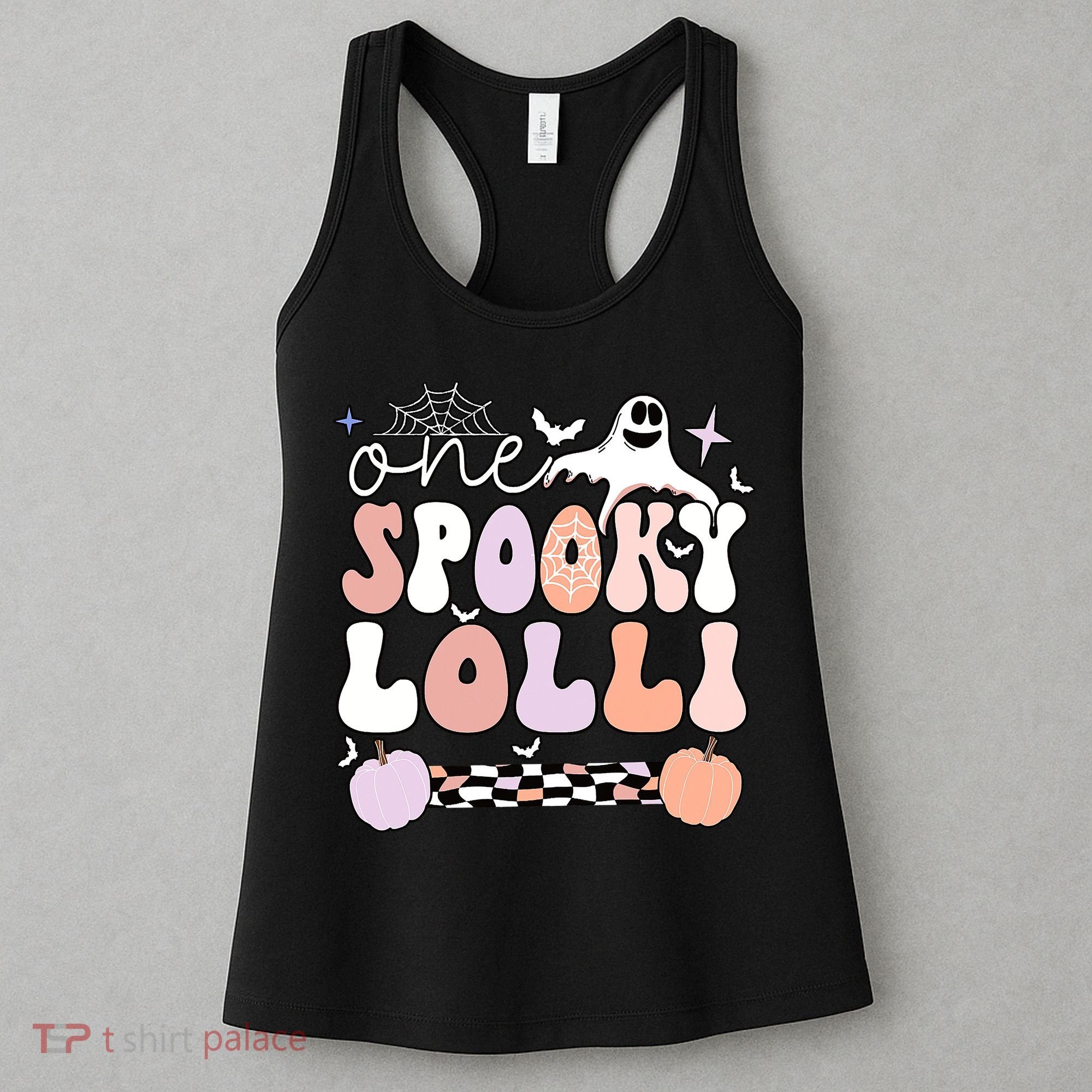 Halloween One Spooky Lolli Grandmother Groovy Women's Tank Top