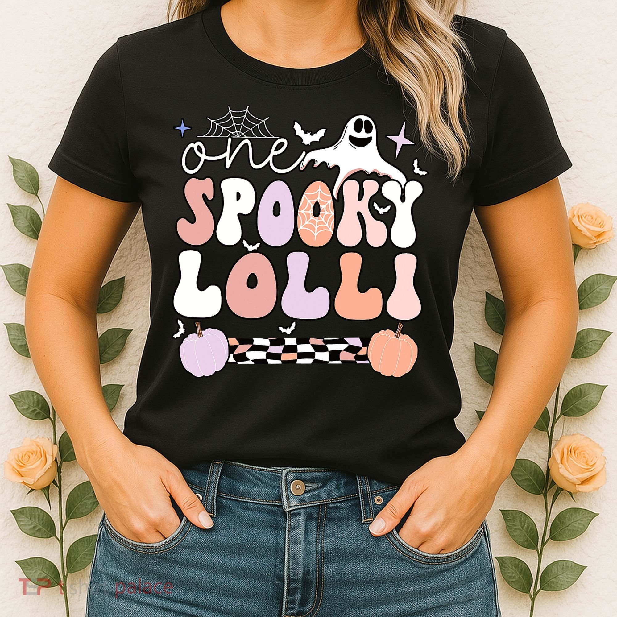 Halloween One Spooky Lolli Grandmother Groovy Women's T-Shirt