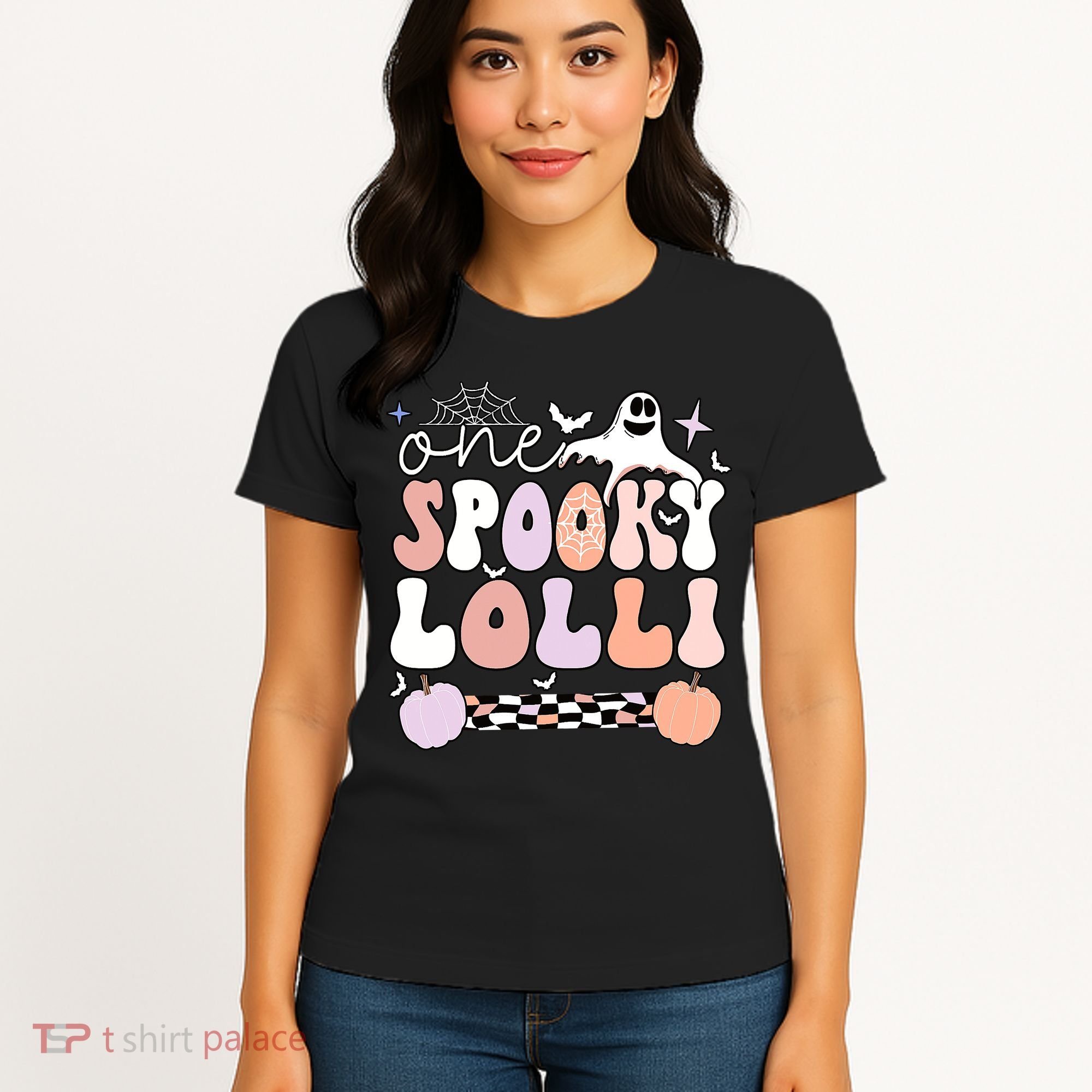 Halloween One Spooky Lolli Grandmother Groovy Women's T-Shirt