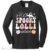 Halloween One Spooky Lolli Grandmother Groovy Kids Long Sleeve Shirt thumb 0