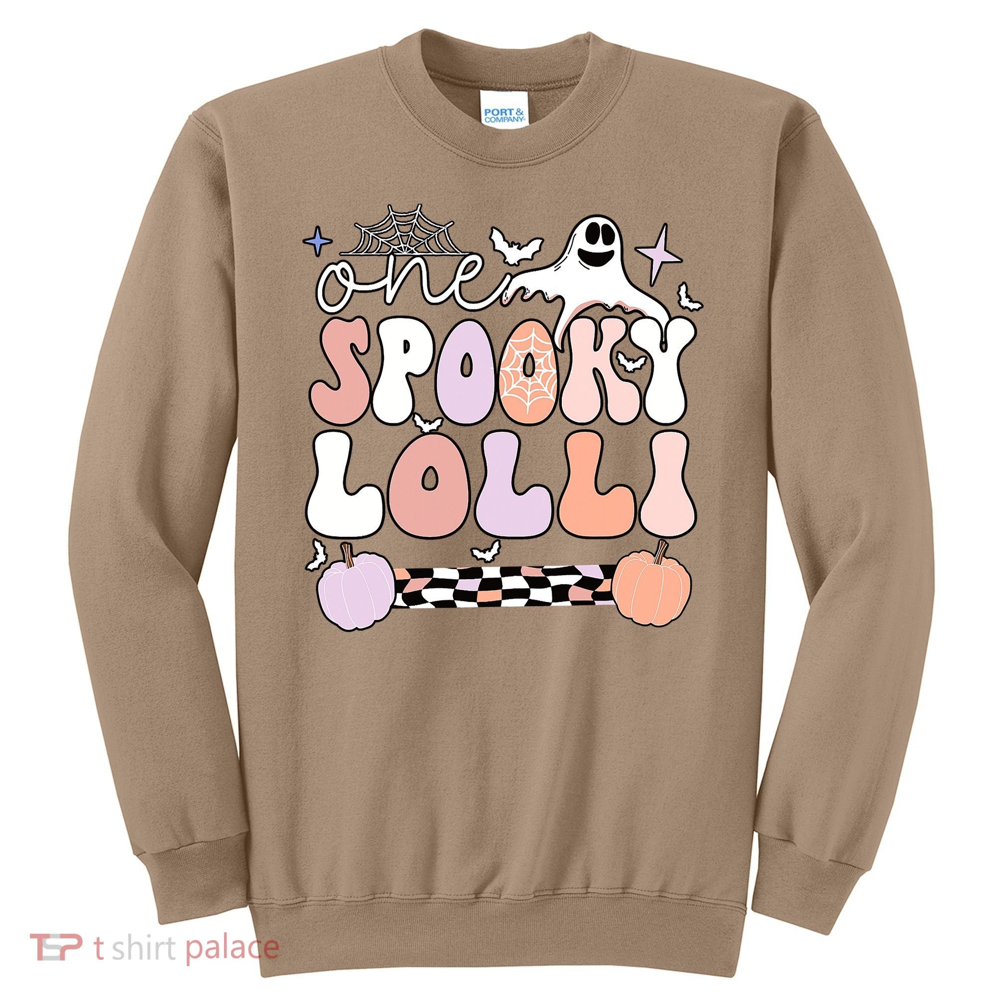 Halloween One Spooky Lolli Grandmother Groovy Sweatshirt