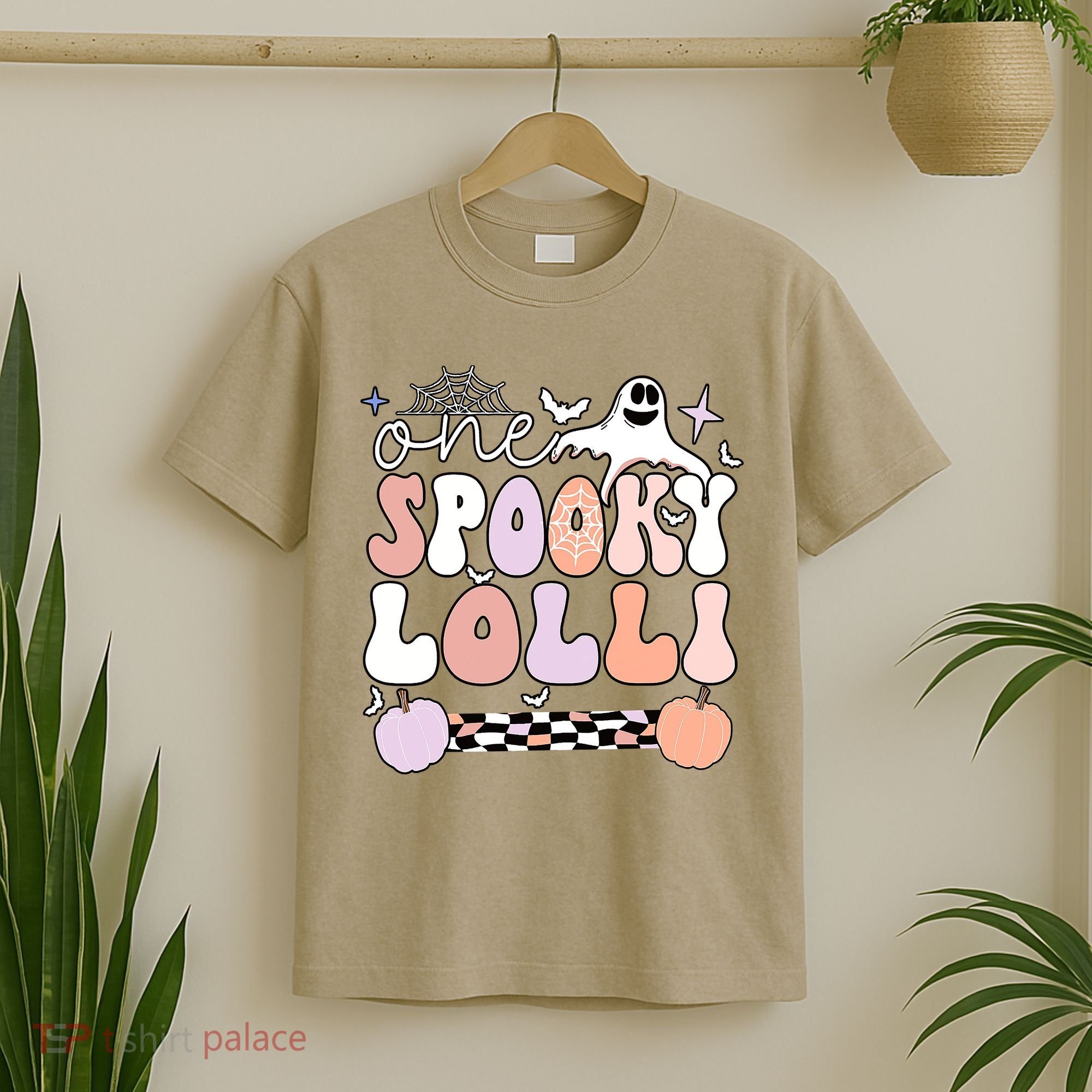 Halloween One Spooky Lolli Grandmother Groovy T-Shirt