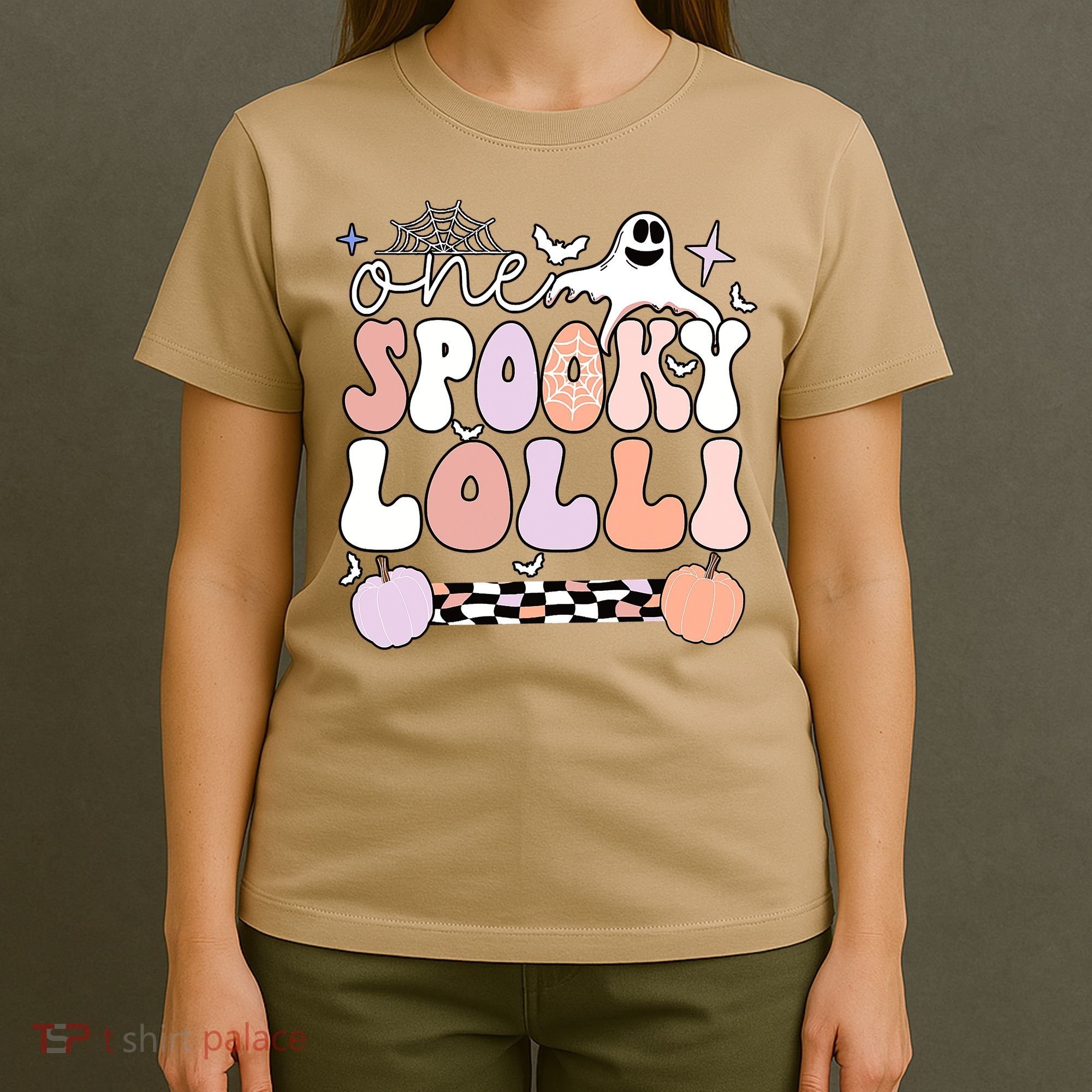 Halloween One Spooky Lolli Grandmother Groovy T-Shirt