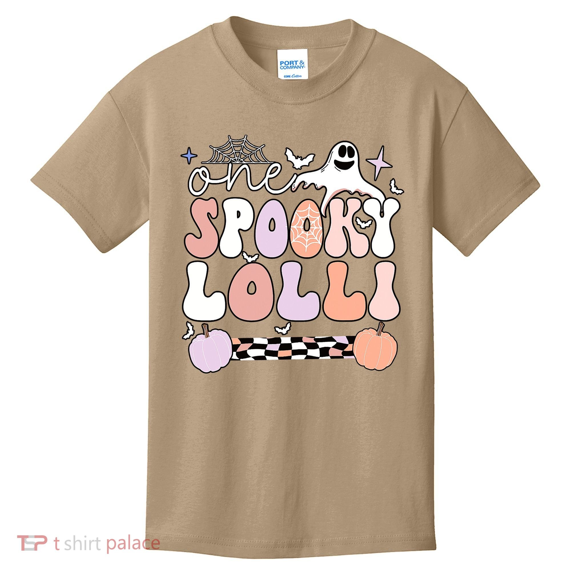Halloween One Spooky Lolli Grandmother Groovy Kids T-Shirt