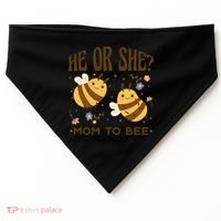 He Or She Mom To Bee Gender Reveal USA-Made Doggie Bandana thumb 0