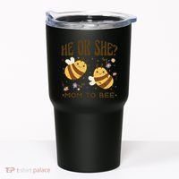 He Or She Mom To Bee Gender Reveal Tumbler thumb 0