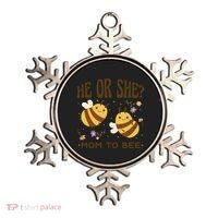 He Or She Mom To Bee Gender Reveal Ornament thumb 0