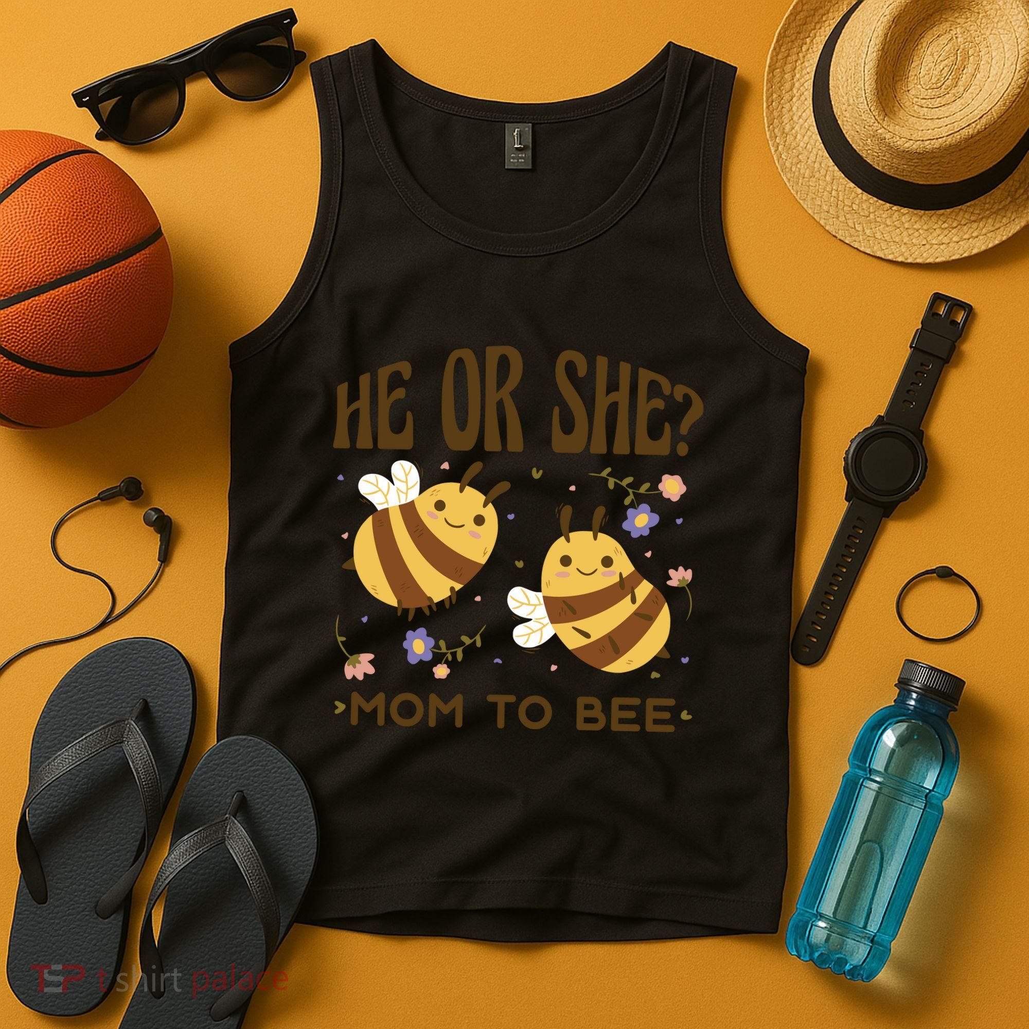 He Or She Mom To Bee Gender Reveal Tank Top