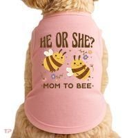 He Or She Mom To Bee Gender Reveal Doggie Tank thumb 0