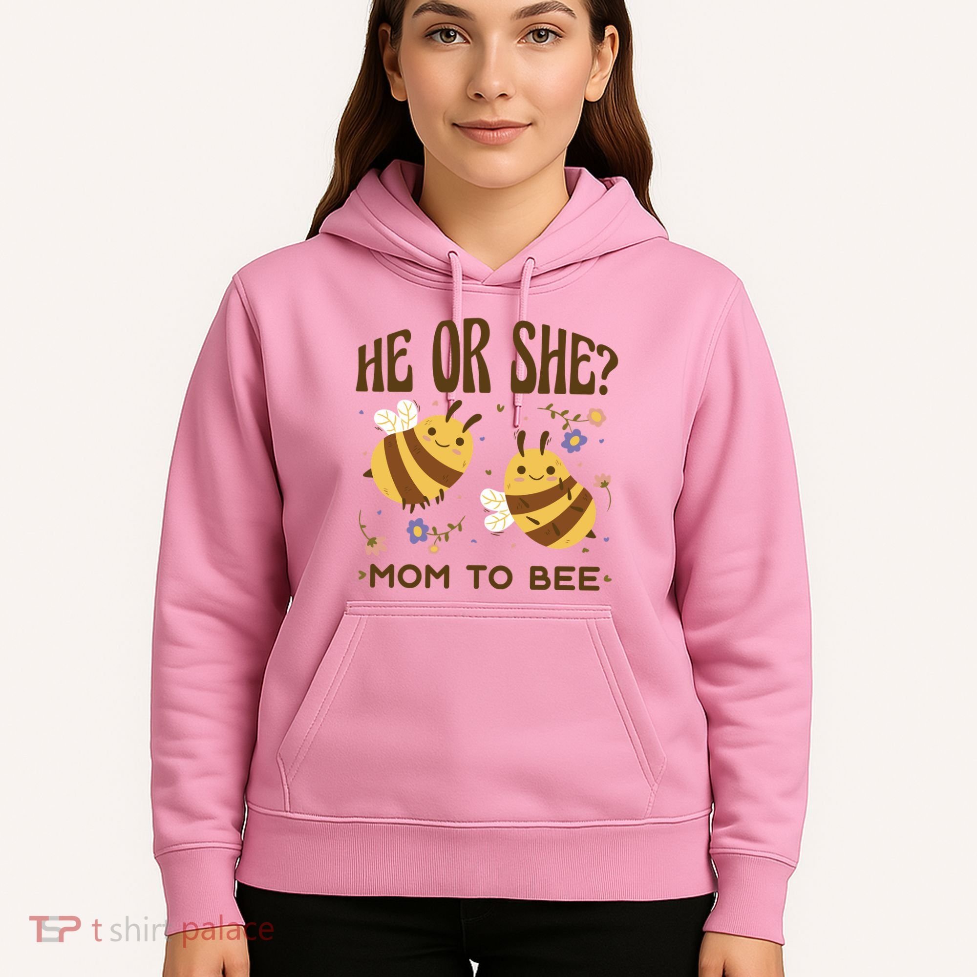 He Or She Mom To Bee Gender Reveal Hoodie