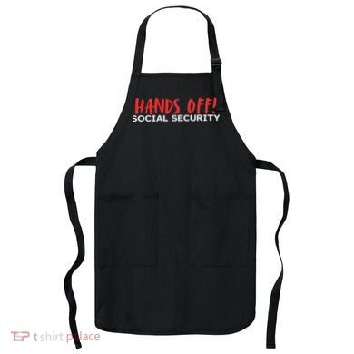 Hands Off Social Security Protest Resist Save Democracy Apron