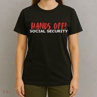 Hands Off Social Security Protest Resist Save Democracy T-Shirt thumb 4