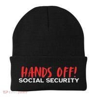 Hands Off Social Security Protest Resist Save Democracy Beanie thumb 0