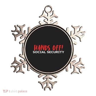 Hands Off Social Security Protest Resist Save Democracy Ornament