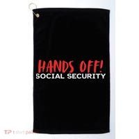 Hands Off Social Security Protest Resist Save Democracy Golf Towel thumb 0