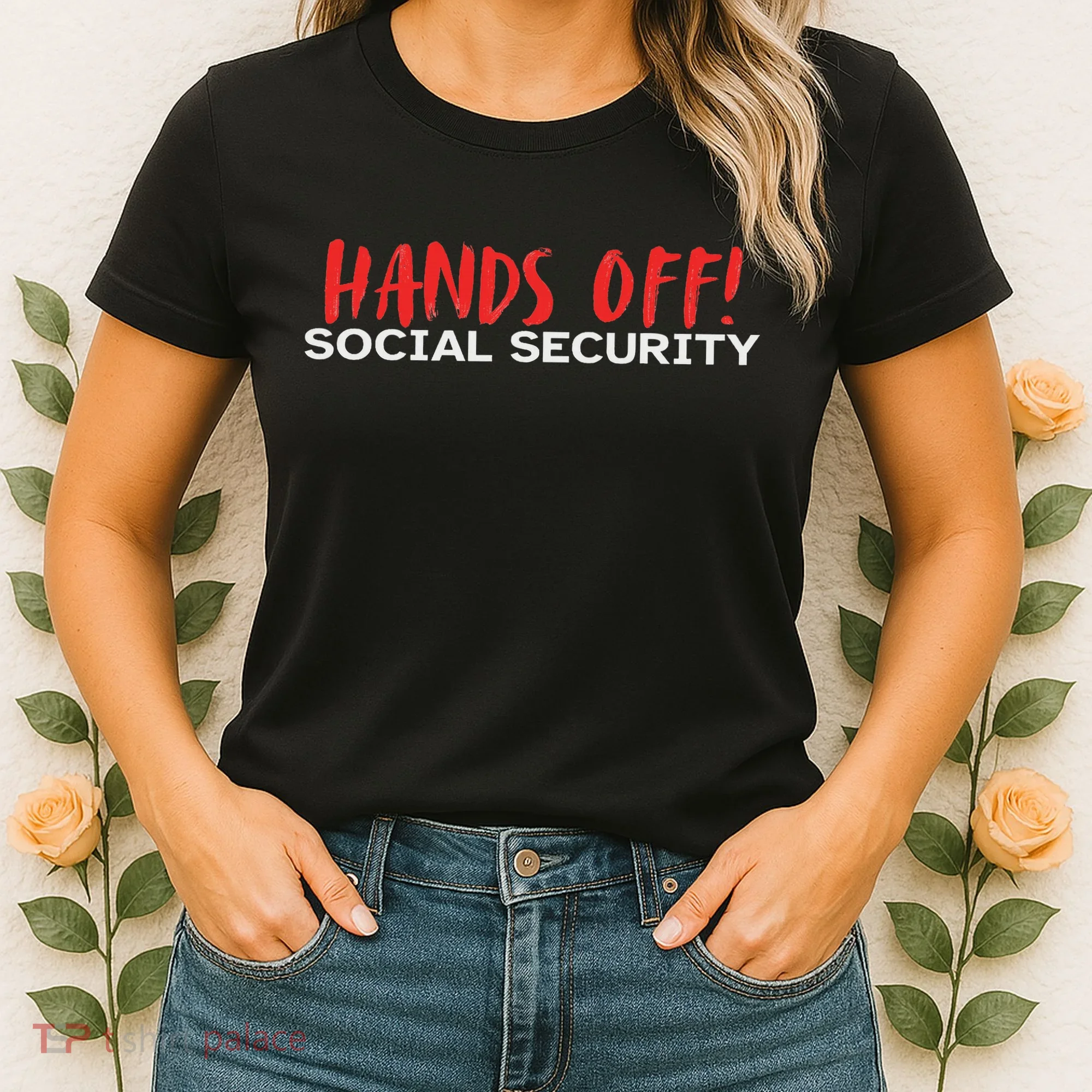 Hands Off Social Security Protest Resist Save Democracy Women's T-Shirt