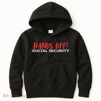 Hands Off Social Security Protest Resist Save Democracy Kids Hoodie thumb 0